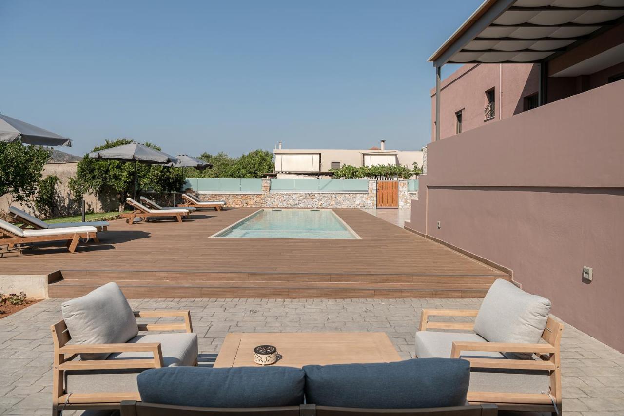 Villa Enny, 3 Bd With Private Heated Pool Agia  Exterior foto